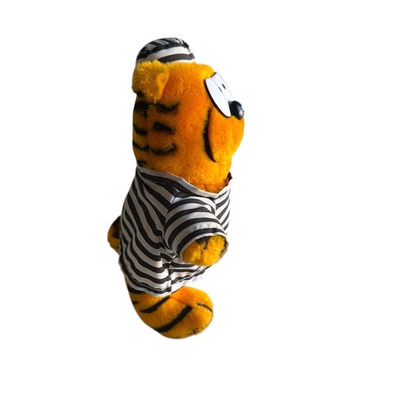 Heathcliff Plush Ace Novelty 1988 Mcnaught Syndicate Korea 10” Jailer Railroad - Picture 6 of 11